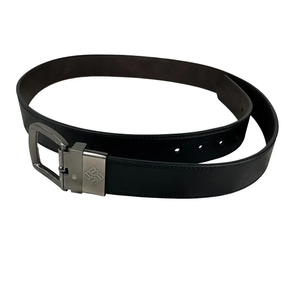 Columbia Reversible Belt Black Brown XL 43-44 Leather